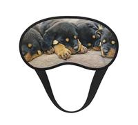 Rottweilers endormis Chiens de compagnie Chiots Petits,Masques de sommeil occultants, cache-yeux couvrants, masques de sommeil anti-lumière