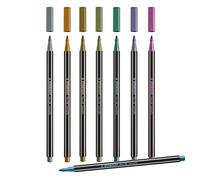 ROTULADOR PREMIUM STABILO 68 CON PUNTA DE FIBRA 1MM METALICO COLOR - ROSA METALICO 856