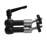 Rotule à double rotation à 360 - Conception articulée - Bras magique - Options de montage universelles - Finition durable - Positionnement