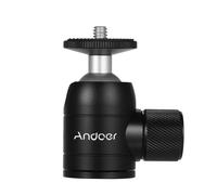 Rotule Andoer pour trépied pivotant à 360, compatible avec les trépieds, perches à selfie et monopodes