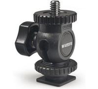 ROTULE AVEC GRIFFE FLASH mâle et vis 1/4 Hauteur: 42mm - KAI6019 Noir G