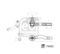 FEBI BILSTEIN Rotule de direction 178502