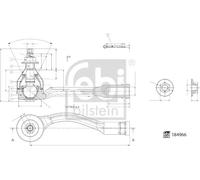 FEBI BILSTEIN 184966 Rotule de barre de connexion pour HYUNDAI,KIA