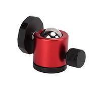 Rotule de trépied |Support de caméra Rotatif à 360° en Alliage d'aluminium |Rotule Universelle pour Reflex numérique/sans Miroir/Smartphone |Vis 1/4", 90g léger (Red)