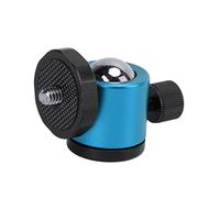 Rotule de trépied |Support de caméra Rotatif à 360° en Alliage d'aluminium |Rotule Universelle pour Reflex numérique/sans Miroir/Smartphone |Vis 1/4", 90g léger (Blue)