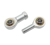 Rotule d'extrémité de tige, 4 pièces rotule métrique fileté embout de tige portant mâle femelle 5-18mm(Left Thread,SI16 16mm)