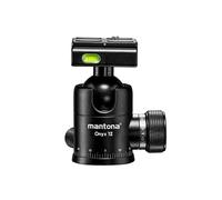 Rotule Mantona Onyx 8 (M1-3008A) Socle de fixation rapide compatible Arca-Swiss 50 mm, traitement professionnel pour reflex numérique, caméra sans miroir, caméra système, appareil photo numérique