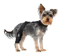 Rotule pour chien - Patte arrière - Genouillère pour chien - Antidérapante - Avec sangle réglable pour la faiblesse de rééducation - Mobilité - Fixation pour les blessures
