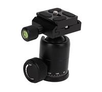 Rotule trépied Miniature, tête panoramique 360° Aluminium Noir - Rotation Fluide Multi - Angle, Charge 10kg, Fixation Rapide pour appareils Photo & caméscopes