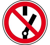 Rótulo de advertencia de híbrido: interruptor para trabajos en vehículos híbridos y eléctricos