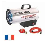 Générateur d'air chaud - ROTHENBERGER - Roturbo 19000 - 18,5 kW - Bas - Gris