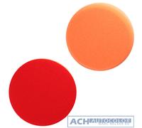 ROTWEISS Eponge de Polissage 132mm x25mm Disque Arrondis Dur Orange 8432