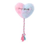 Rotyroya Jouet couineur interactif pour chien, jouet pour chiot pour faire ses dents, soulager l'ennui, jouet à mâcher pour chiens en forme de cœur