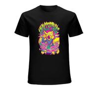 ROU Lemongrab Unacceptable T-Shirt Top Tee Camiseta Short-Sleeve for Men Black M