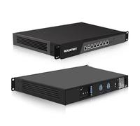 ROUAFWIT 1U Firewall Appliance, Core i9-9900, 6 x i226V 2.5GbE LAN, OPNsense, 1U Network Rackmount 19 inch, VGA, Console, USB, DDR4 16G RAM 512G SSD