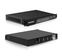 ROUAFWIT 1U Firewall Network Rackmount, C236 i7 9700 Homelab Server, 8 x i226-V 2.5GbE LAN, 2 x 82599ES 10GB SFP LAN, USB3.0,VGA,Console, 2 System Fan, AES-NI, DDR4 16G RAM 256G SSD