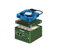 ROUAFWIT 4-Bay NAS Pocket Mini PC X86-P6, N150 (Upgraded N100) Micro Compputer, 2X 2.5GbE i226-v, Dual 4K Display, 2 USB3.2 10Gbps for Firewall Appliance, DDR5 32G RAM 1TB SSD