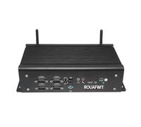 ROUAFWIT Fanless Industrial Mini PC, Core i7-8560U Mini Industrial Computer 8GB RAM 128GB SSD, Dual LAN, 4K HD, VGA, RS232/485 COM, 4USB3.0, 2USB2.0, 9-36V, GPIO, Auto Power on