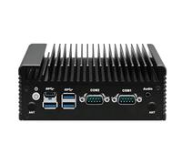 ROUAFWIT Fanless Mini PC N305, 2 x RJ45 Gigabit LAN, 2X DB9 RS232 COM, DDR4 8GB RAM 128GB SSD, 6USB, 2HD+DP Triple Dispaly, Industrial Grade Mini PC for 24/7 Reliable Operation
