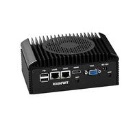 ROUAFWIT Industrial Mini PC Core i7 1255U, 2X RTL8111H RJ45 LAN, 2X DB9 RS232/485 COM, DDR4 NO RAM NO SSD, 6USB, HD+VGA Dual Dispaly, MIC, Industrial Grade Mini PC for 24/7 Reliable Operation