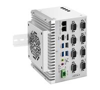 ROUAFWIT Industrial Mini PC Fanless Embedded Computer i3 1215U Dual LAN 8COM 4USB DP+HD 4K60Hz Dual Display Auto Power on DDR4 0G RAM 0G SSD