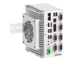 ROUAFWIT Industrial Mini PC Fanless Embedded Computer i5 1235U Dual LAN 6COM 8Pin GPIO 4USB3.2 DP+HD 4K Display Auto Power on DDR4 0G RAM 0G SSD,Barebone