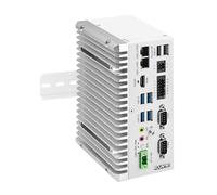 ROUAFWIT Industrial Mini PC Fanless Embedded Computer i5 8265U Dual LAN 2COM 8Pin GPIO 4USB3.2 4K Display Auto Power on DDR4 0G RAM 0G SSD