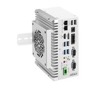 ROUAFWIT Industrial Mini PC Fanless Embedded Computer i7 1255U Dual LAN 2COM 8Pin GPIO 6USB DP+HD 4K60Hz Dual Display Auto Power on DDR4 0G RAM 0G SSD