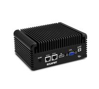 ROUAFWIT Industrial Mini PC, Industrie PC Celeron N2840, Fanless Computer, HD+VGA Dual Display, 2RS232 COM, 2RJ45 LAN, 4USB, WiFi, BT,SIM Slot,DDR3L 8GB RAM 256GB SSD