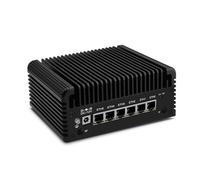ROUAFWIT Micro Firewall Appliance, Mini PC, 12th Gen N150 (Upgraded N100), Lüfterlos OPNsense Soft Router, DDR5 8G RAM 128G SSD, 6 x 2.5GbE I226-V, 3 Display, TF, Type-C