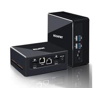ROUAFWIT Mini PC 13th Gen U300, Dual LAN i226-V 2.5GbE Micro Ordinateur De Bureau, DDR5 32G RAM 1T NVME PCIe4.0 SSD, Windows 11 Pro Office Computer, Soutien 8K, 4 Display, WiFi6 BT5.2