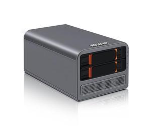 ROUAFWIT Mini PC Core i3 N305 Nas 2 Bay Soft Router 3-in-1, DDR5 32G RAM 1T NVME SSD Ordinateur De Bureau Computer Network Storage, 2 x i226V 2.5GbE, Dual Fan, SPK/MIC