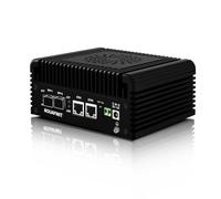 ROUAFWIT Mini PC Dual 10GbE SFP+ Firewall Appliance, N150 10Gigibit Micro Hardware Computer, 2 x i226V 2.5GbE Port, DDR5 8G RAM 128G NVME SSD, 2 Display, Type-C, TF, SPK/MIC