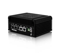 ROUAFWIT Mini PC Dual 10GbE SFP+ Firewall Appliance, N305 10Gigibit Micro Hardware Computer, 2 x i226V 2.5GbE Port, DDR5 16G RAM 128G NVME SSD, 2 Display, Type-C, TF, SPK/MIC