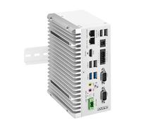 ROUAFWIT Mini PC Industrial Fanless Embedded Computer J6412 Dual LAN 2COM 8Pin GPIO 4USB 4K Dual Display Auto Power on DDR4 32G RAM 1TB SSD