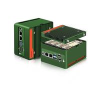 ROUAFWIT Mini PC N200 NAS, 4X M.2 2280 NVME Small Computer, DDR5 32G RAM 1T SSD Firewall Appliance, Dual i226V 2.5Gbe LAN, 2X USB 3.2 10Gb Port, 4K, WiFi/BT Slot