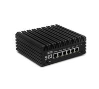ROUAFWIT Mini PC N355 (Upgraded N305) Firewall Appliance, DDR5 16GB RAM 512GB SSD Fanless Appliance, Micro Computer, 6 x 2.5Gbe i226-V, Triple 4K Display, TF Slot