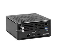 ROUAFWIT Mini PC Xeon E-2186M 6C/12T, Dual LAN, 0GB DDR4 RAM 0GB SSD | Mini Desktop Computer with Dual LAN(1GBE/2.5GBE), HD & DP Dual Display, 6USB TypeC MIC&SPK, Business Office PC