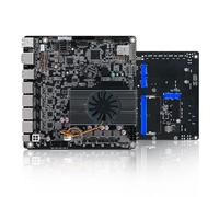 ROUAFWIT NAS Motherboard Celeron N100, 6 x SATA3.0, 2 x M.2 NVMe, Six-Bay NAS, 115X Radiator ITX Board, 4 x I226v 2.5 GbE, Micro Appliance NAS Board, 16GB DDR5 128GB SSD