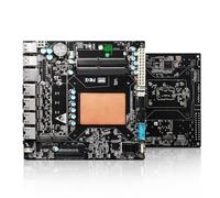 ROUAFWIT NAS Motherboard Core i3 1115G4, 6 x SATA3.0, 2 x M.2 NVMe, 2 x DDR4, 17x17 Mini-TX NAS Board, PCI-Ex4 Slot, 4 x I226v 2.5 GbE, Micro Appliance NAS Board, 16GB RAM 128GB SSD