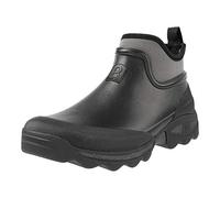 Rouchette Bottes de pluie courtes antidérapantes en caoutchouc pour femme - Bottes de jardin imperméables, Noir , 36 EU