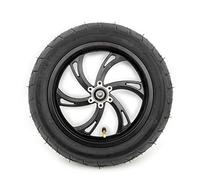 Roue 12 pouces avec chambre à air pneumatique Compatible avec frein à disque 160mm 12 1/2 X 2 1/4 roue noire pour Mini Scooter de vélo (black wheel)
