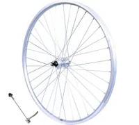 Roue 24" VTT Arriere Jante ALU Simple PAROI Argent Frein Patin MOYEU ALU Blocage Rapide Roue Libre