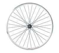 Roue 26" VTT Avant Jante ALU Double PAROI Argent Frein Patin MOYEU ALU Blocage Rapide