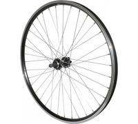 Roue 6 trous arrière alu double paroi 36 rayons moyeu roue libre P2R Noir