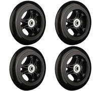 Roue à bagages de remplacement, remplacement des roues à bagages, (lot de 4) 110x28mm, réparation en caoutchouc silencieux arrière, roue à bagages de remplacement, roues de valise, pièces Spinner