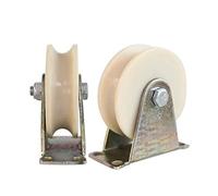 Roue à gorge en U,roues à galets, Poulie directionnelle, galet de roulement for tube rond, double roulement, for machines industrielles, portes coulissantes, portails roulants, rails à câbles métalliq