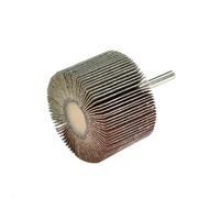 Roue à lamelles abrasive pour perceuse grain 120 à queue ronde 60mm