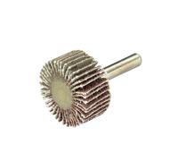 Roue à lamelles abrasive pour perceuse grain 60 à queue ronde 30mm