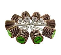Roue à lamelles abrasives arbre du disque abrasif monté sur perceuse 25mm bande abrasive grain 40 Lot de 10 à243
